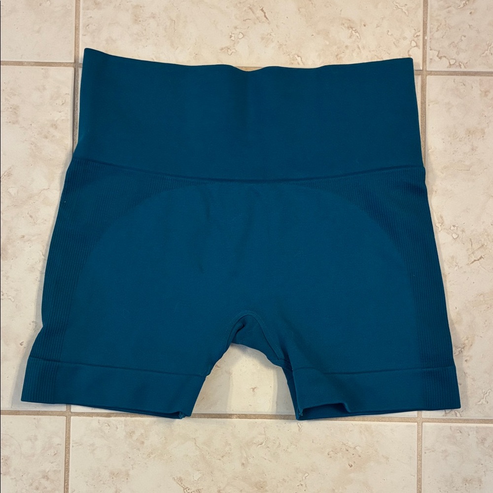 SET Active Deep Teal High-Rise Bike Shorts